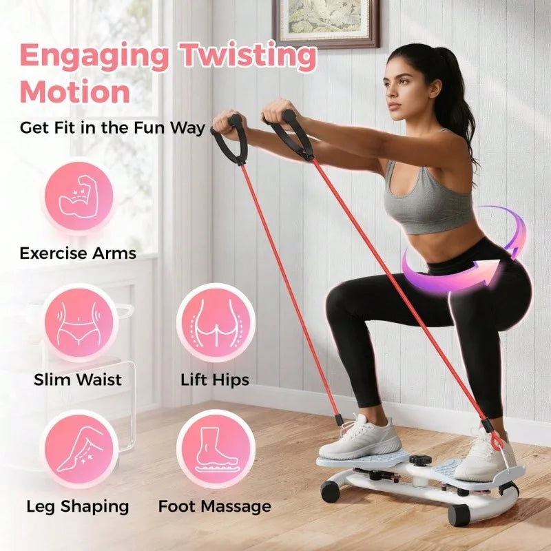 Multifunctional Twist Disc Board With Resistance Bands For Fitness