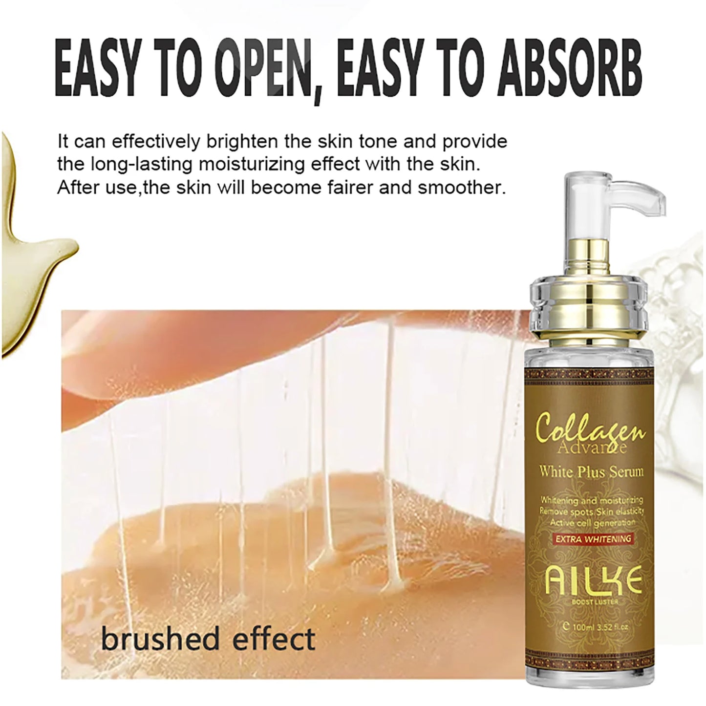 AILKE Skin Whitening Serum for Face and Body Moisturizing Gel
