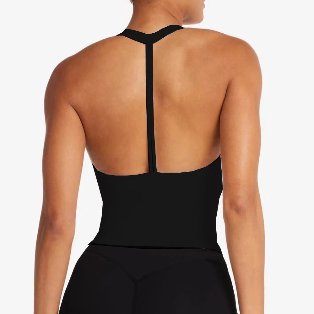 Women Yoga Set Sports Bra Shorts Chest Pad Fitness Wear