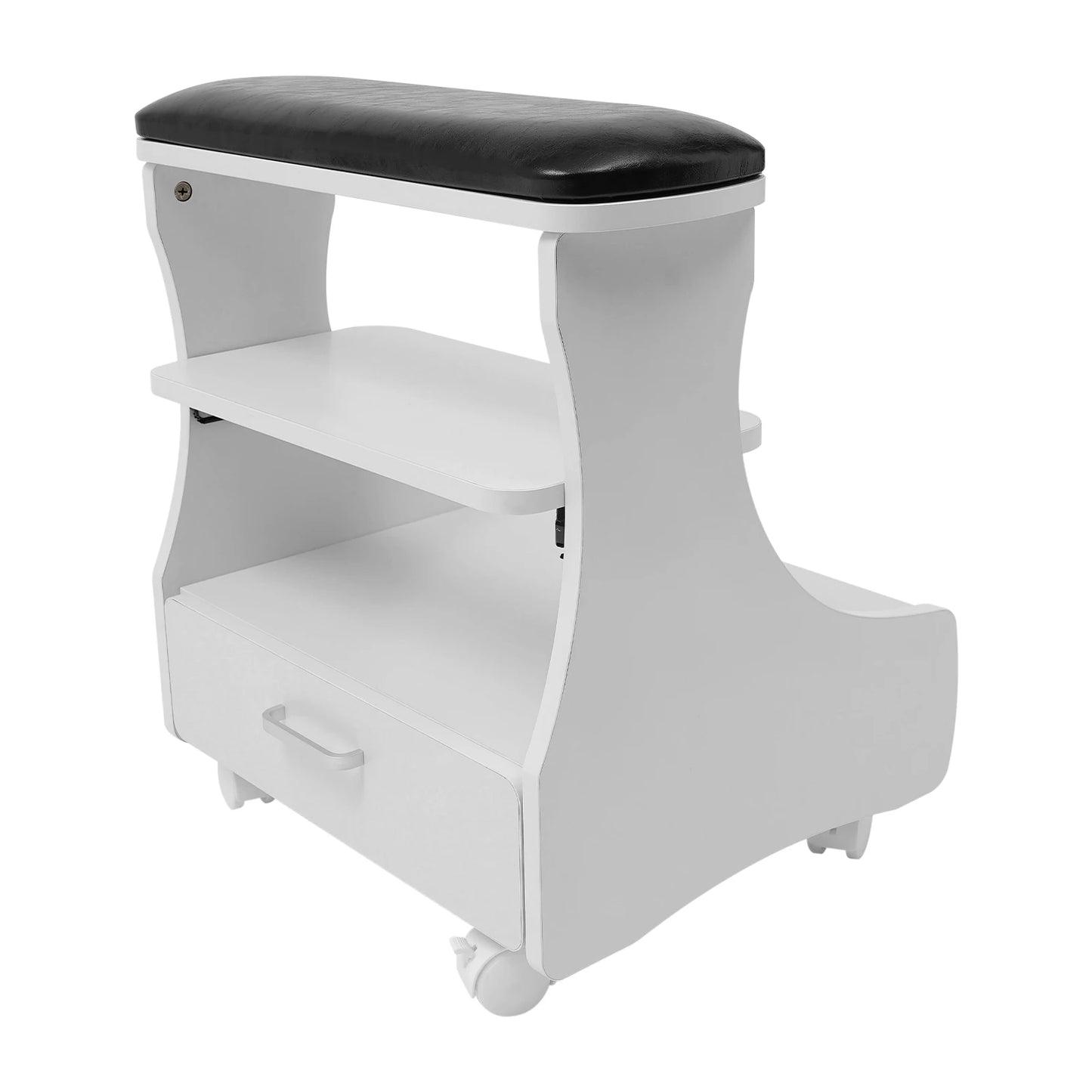 Foot Bath Stool With Wheels Portable Pedicure Foot Rest