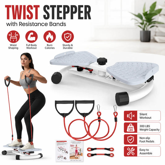 Multifunctional Twist Disc Board With Resistance Bands For Fitness