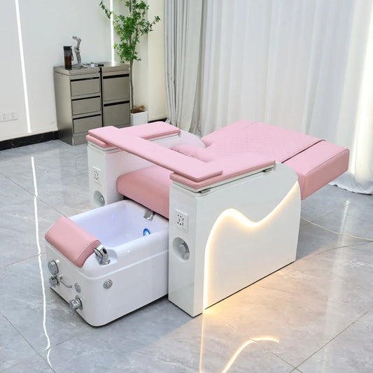 Reclining Foot Spa Massage Sofa With Automatic Back Massage Chair