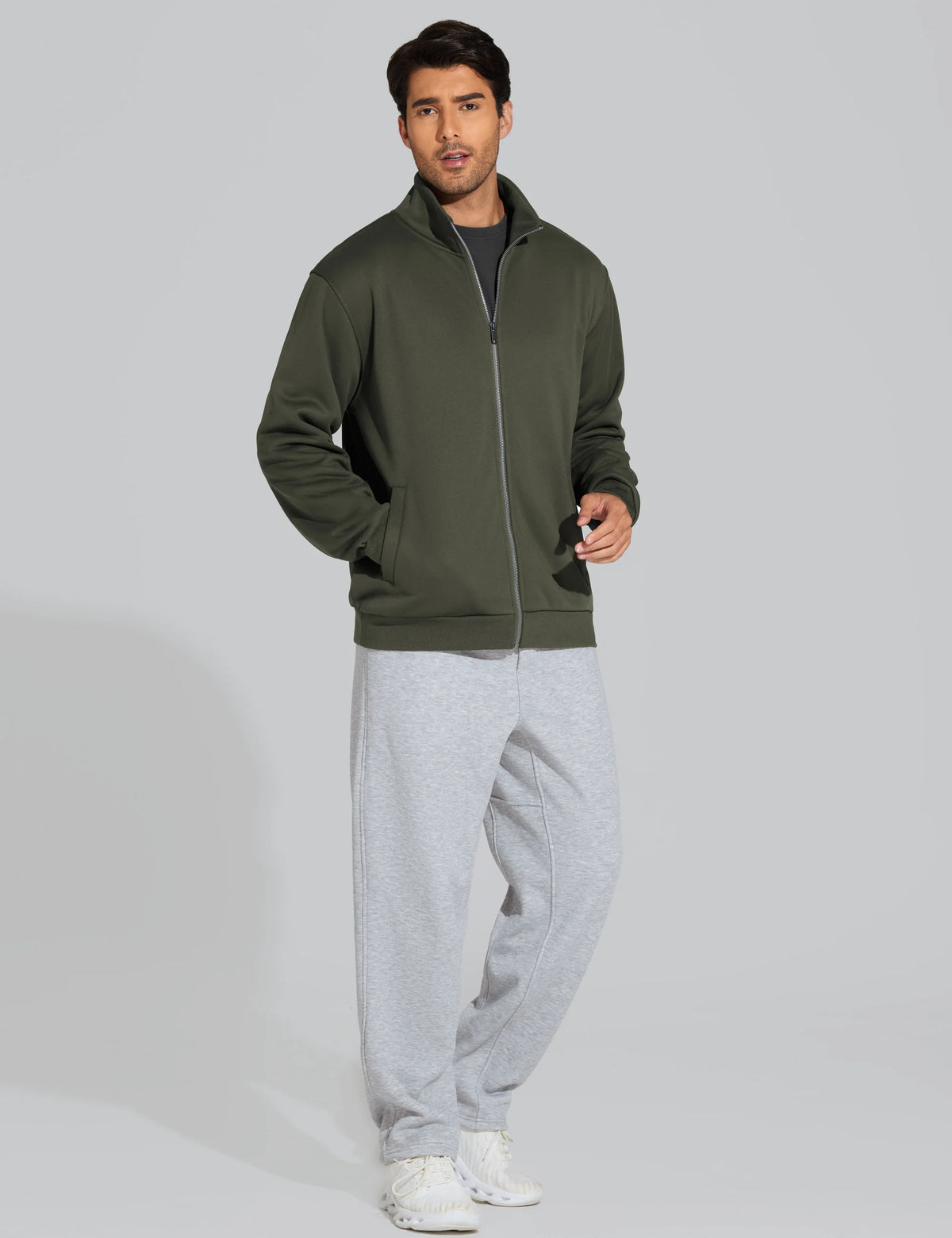 THE GYM PEOPLE Men's Fleece Sweatpants Drawstring Workout Pants