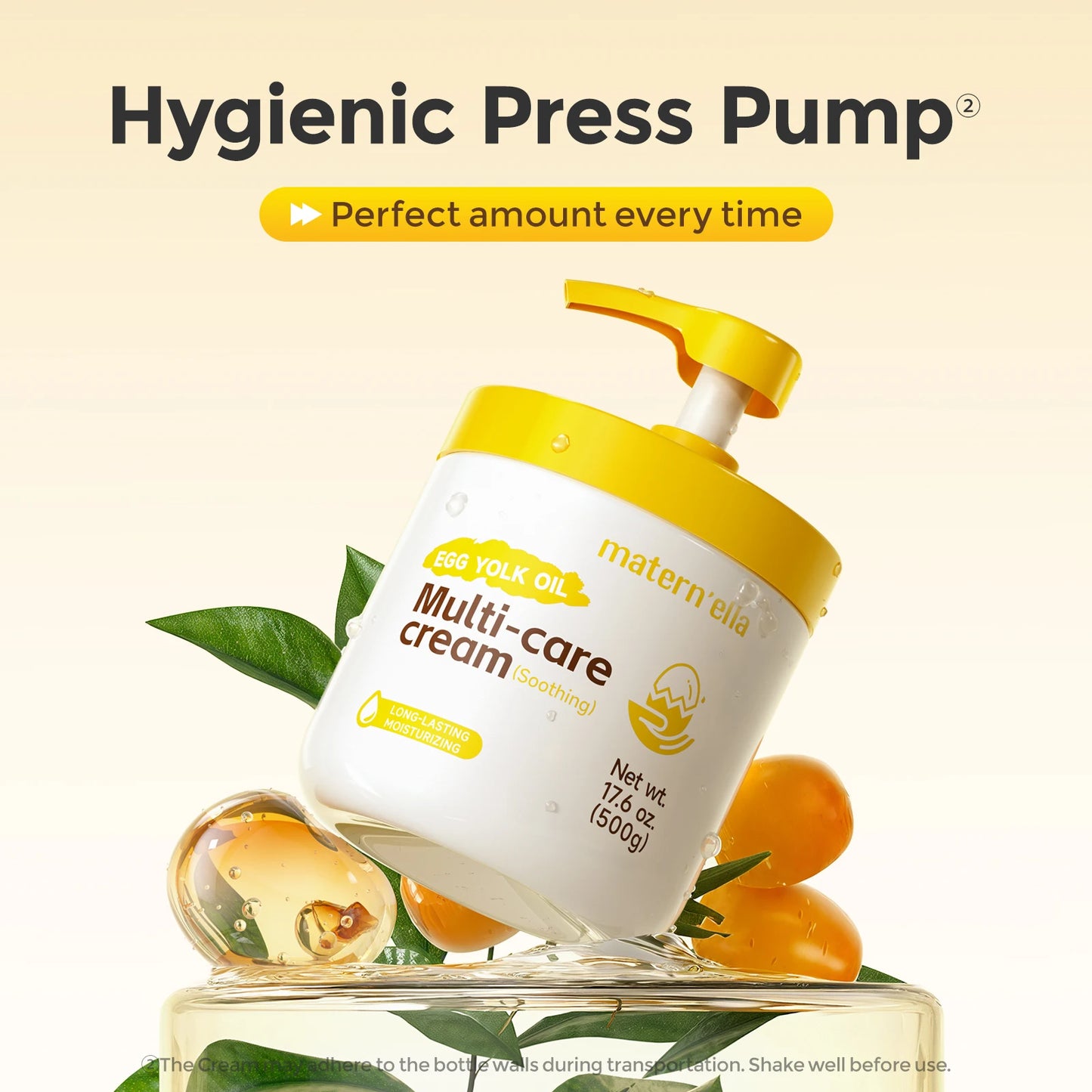 Egg Yolk Oil Hydrating Body Cream With Hyaluronic Acid And Squalane