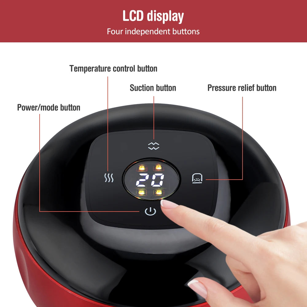 PastSky Rechargeable Smart Cupping Device With Electric Heating
