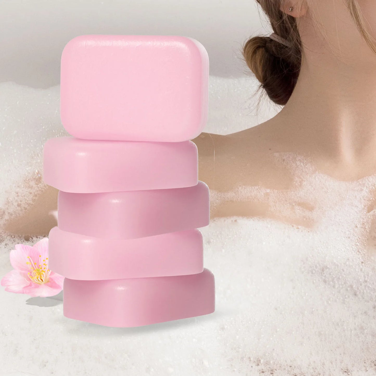 LAIKOU Sakura Bar Soap Deep Cleansing Soften Skin Even Tone