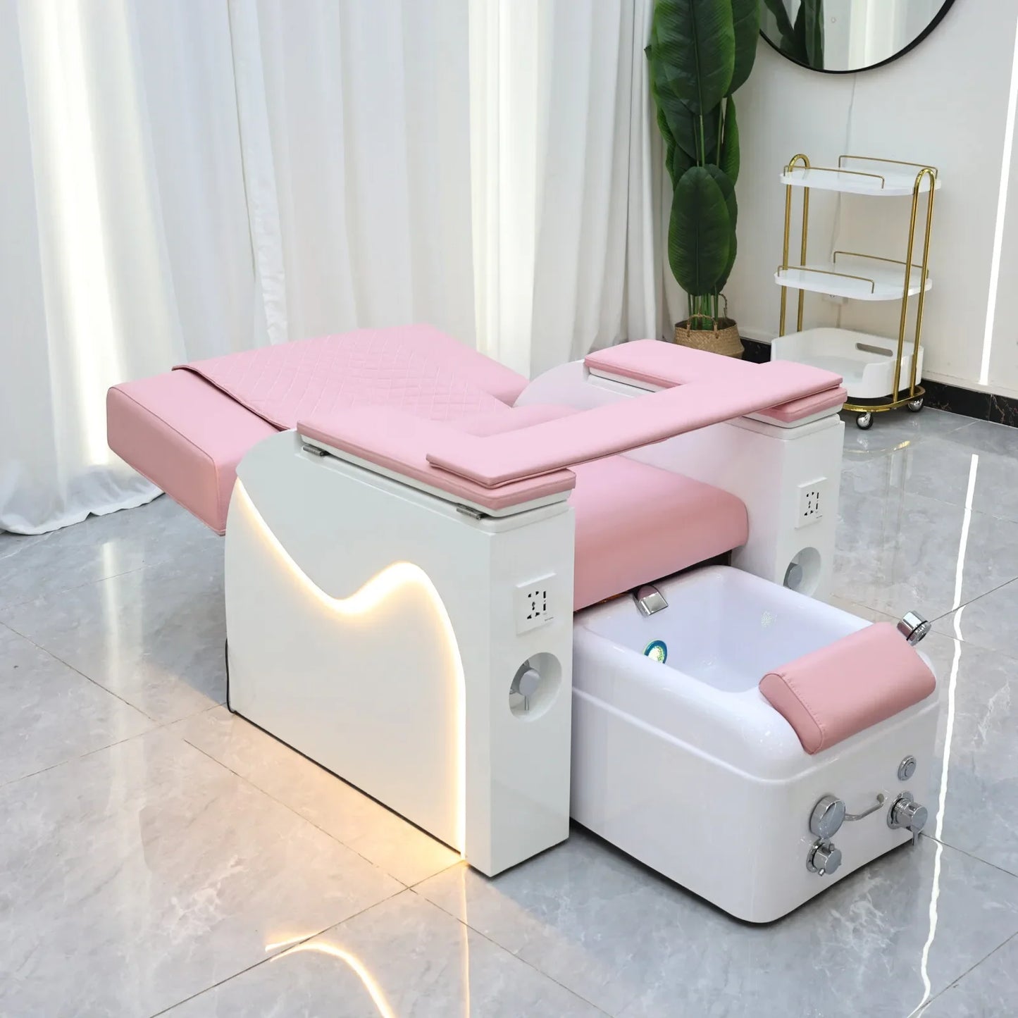 Reclining Foot Spa Massage Sofa With Automatic Back Massage Chair
