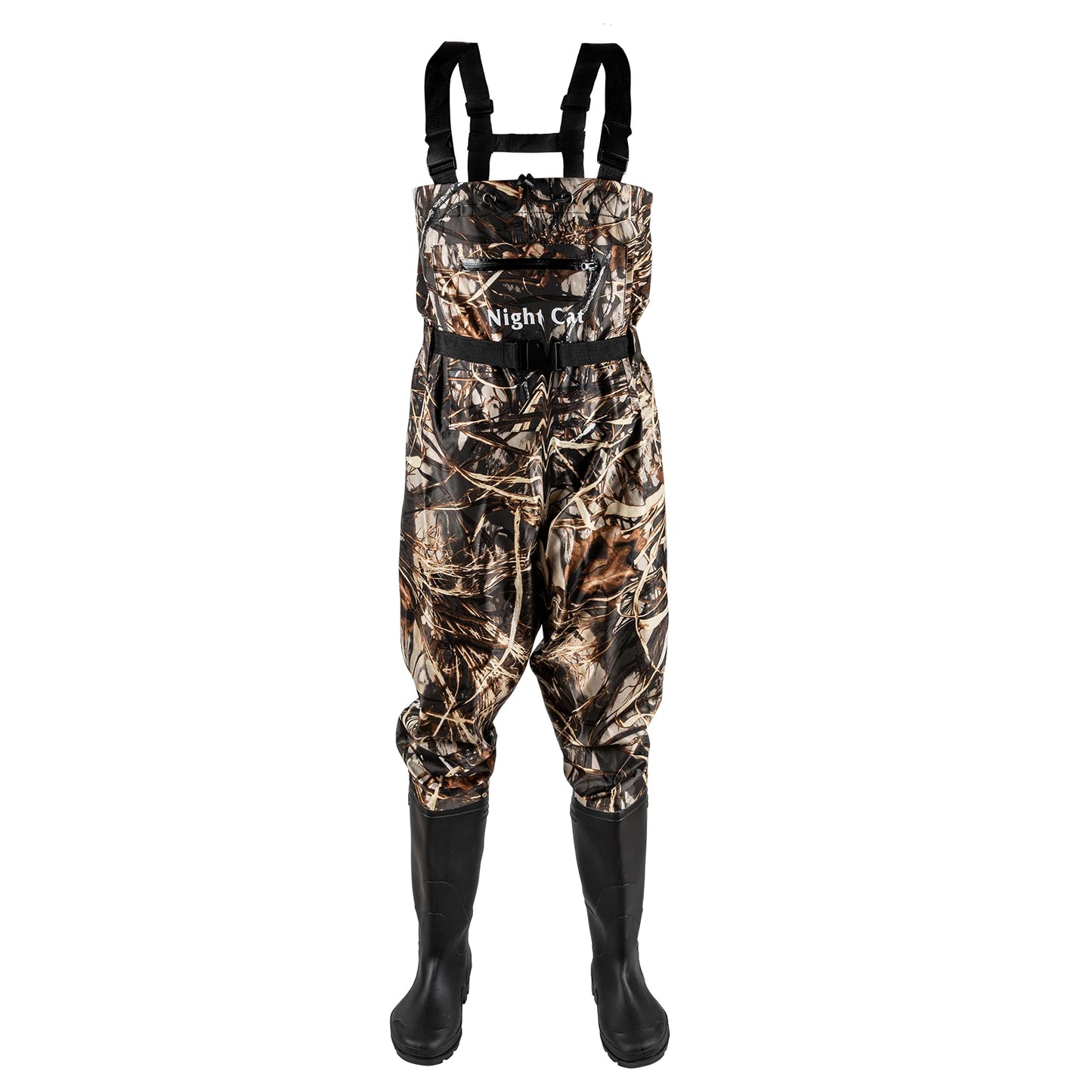 Night Cat Fishing Chest Waders Waterproof Unisex Bootfoot Belt