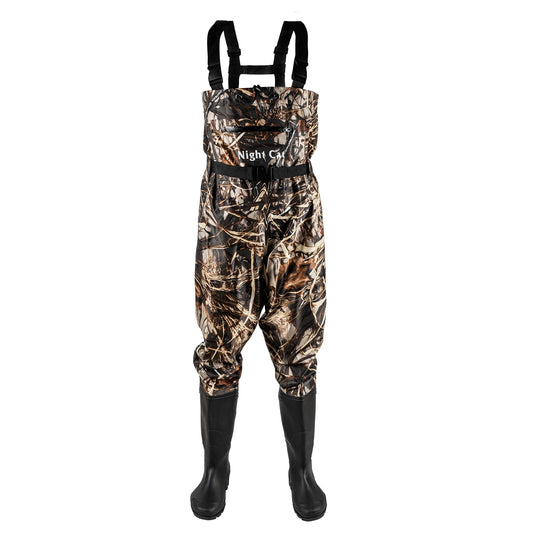 Night Cat Fishing Chest Waders Waterproof Unisex Bootfoot Belt