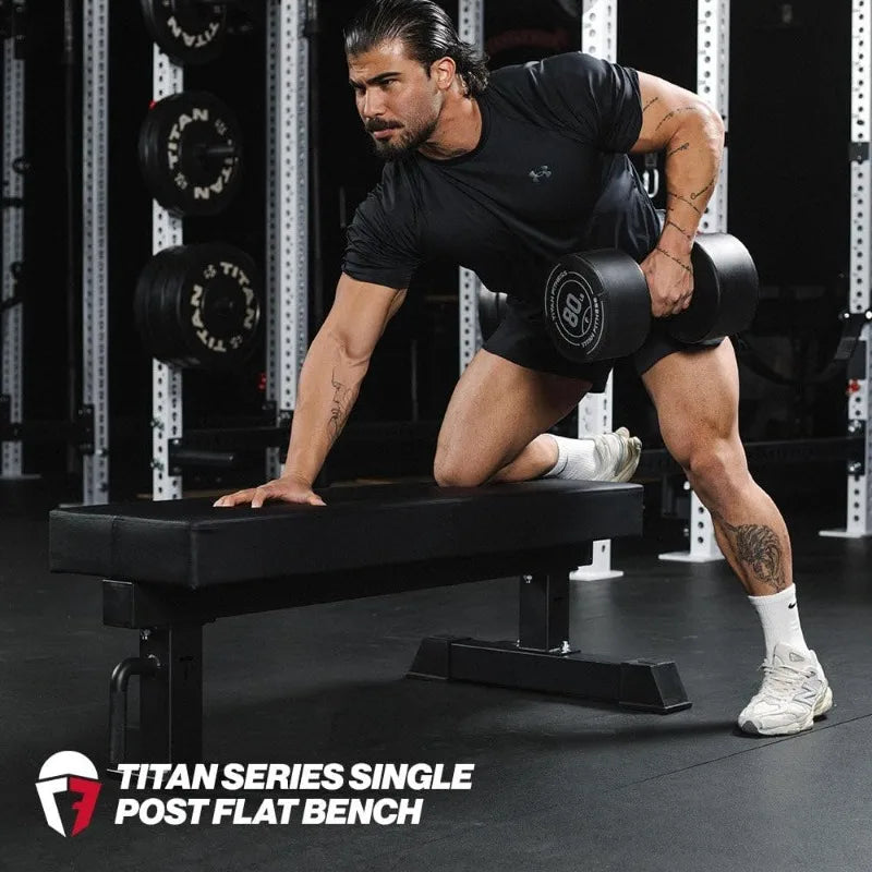 Series Single Post Flat Bench 1200 LB Rated Gym Competition