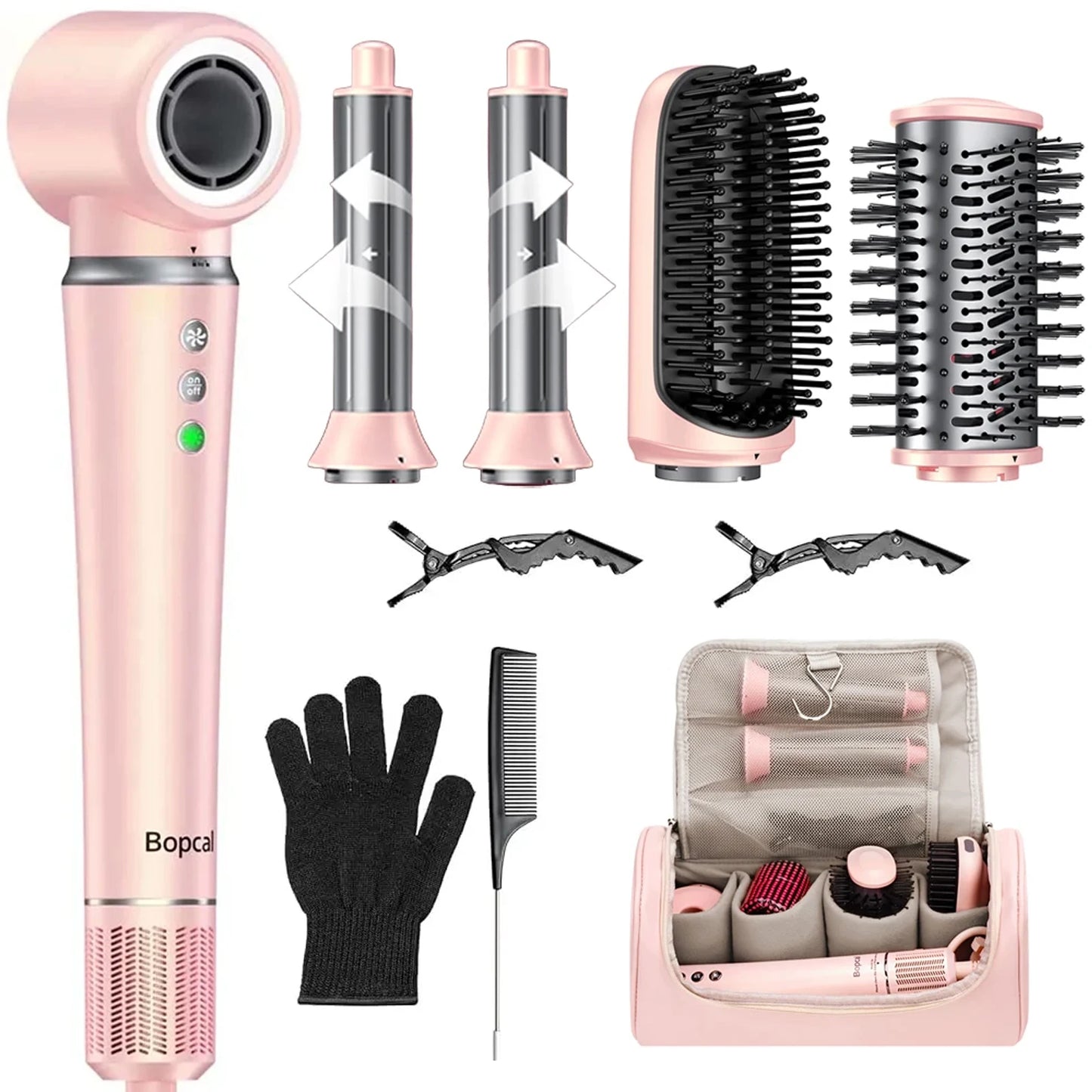 BOPCAL 5 In 1 Hair Styler With Travel Organizer Bag