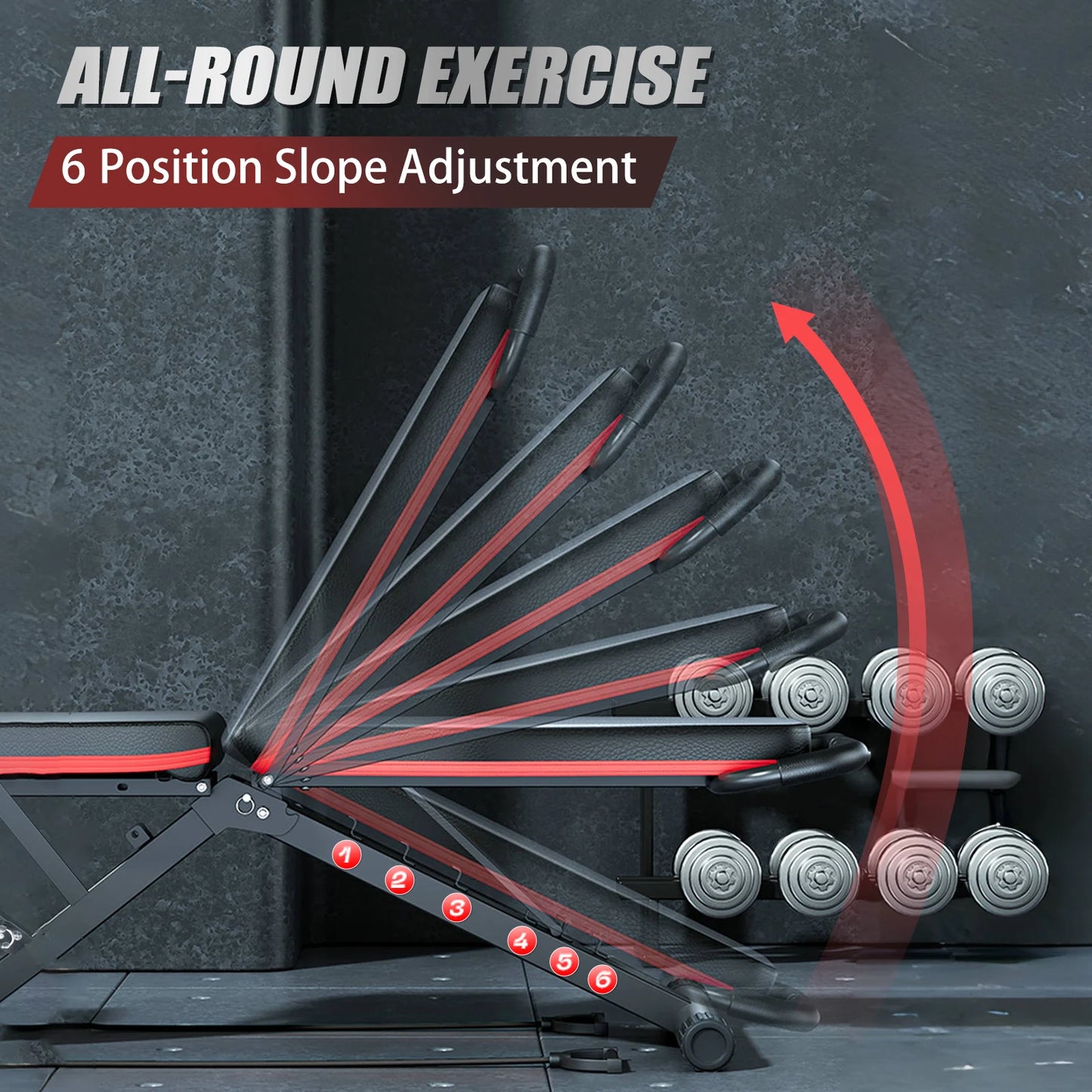 Foldable 14In1 Weight Bench 1000 Lb Capacity For Full Body