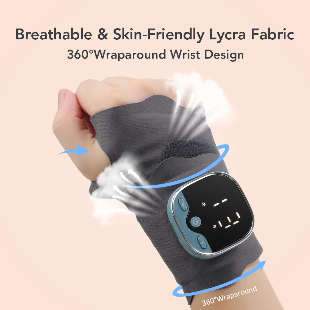 Hailicare Wireless Ems Wrist Massager Electric Heating Support