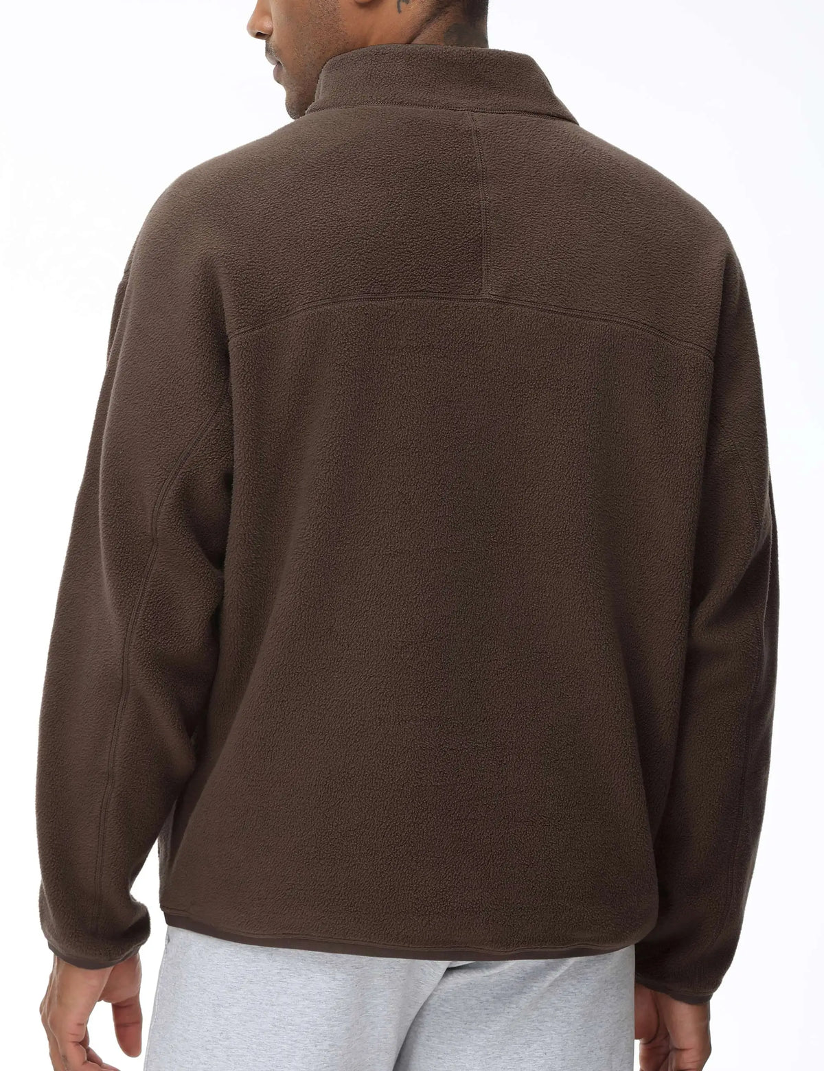 THE GYM PEOPLE Men's Half Zip Sherpa Fleece Pullover Sweatshirt