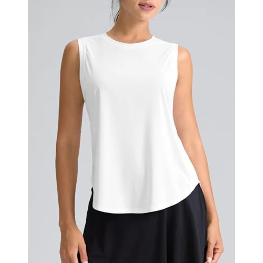 Womens Sleeveless Workout Tank Tops Breathable Bamboo Fiber