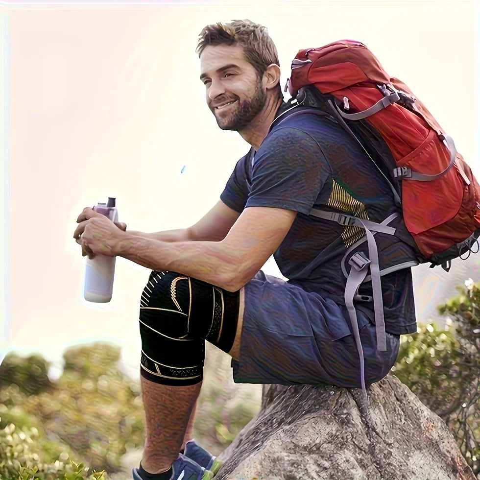 Knee Sleeves With Two Straps For Sports And Fitness