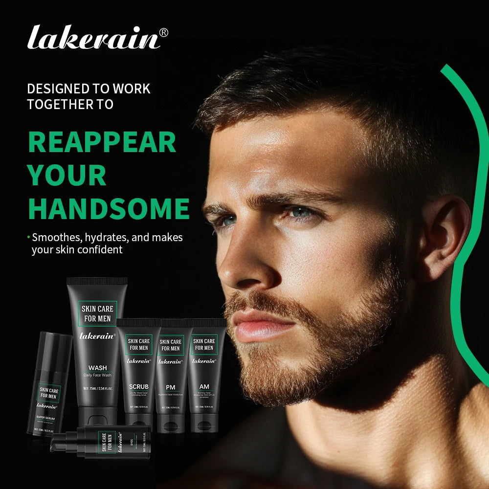 Ibcccndc Lakerain Men Skin Care Kit Oil Control Hydrate