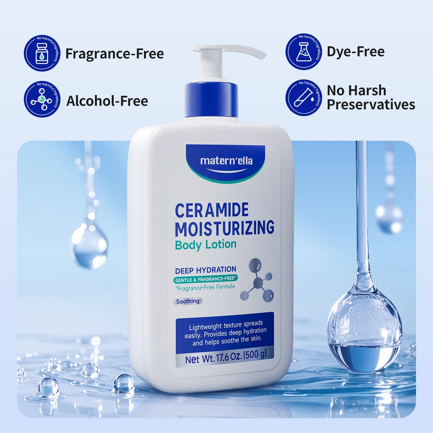 Ceramide Moisturizing Lotion With Niacinamide For Dry Sensitive Skin Barrier
