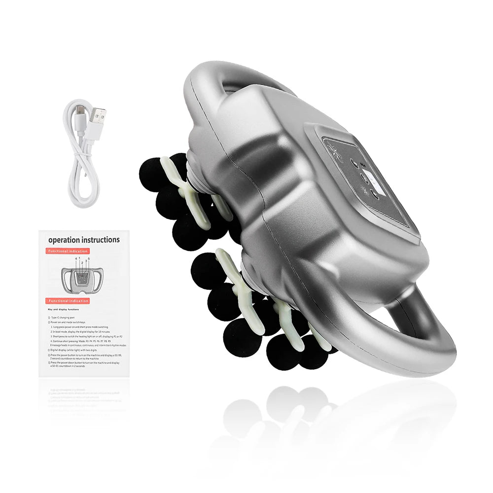Foreverlily 24 Head Fascia Gun With 9 Modes Vibration Massage