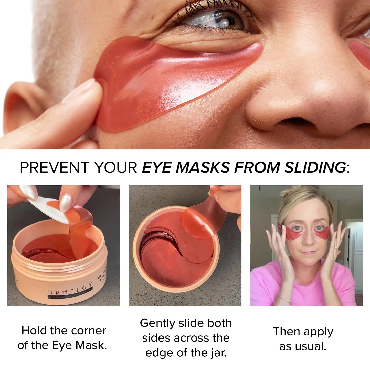 Brightening Eye Masks With Hyaluronic Acid And Caffeine Patches