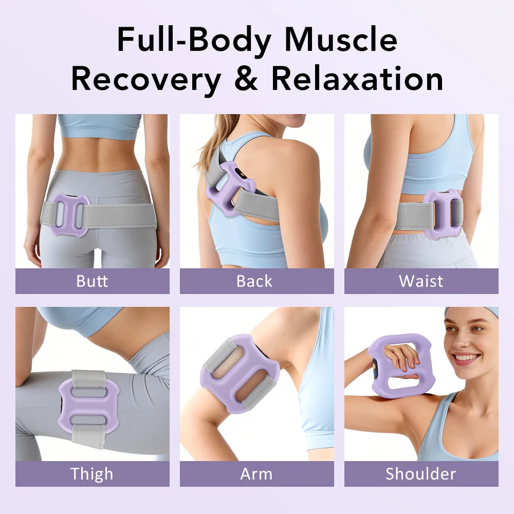 Hailicare Electric Fascia Massager With Ergonomic Dual Ring Design
