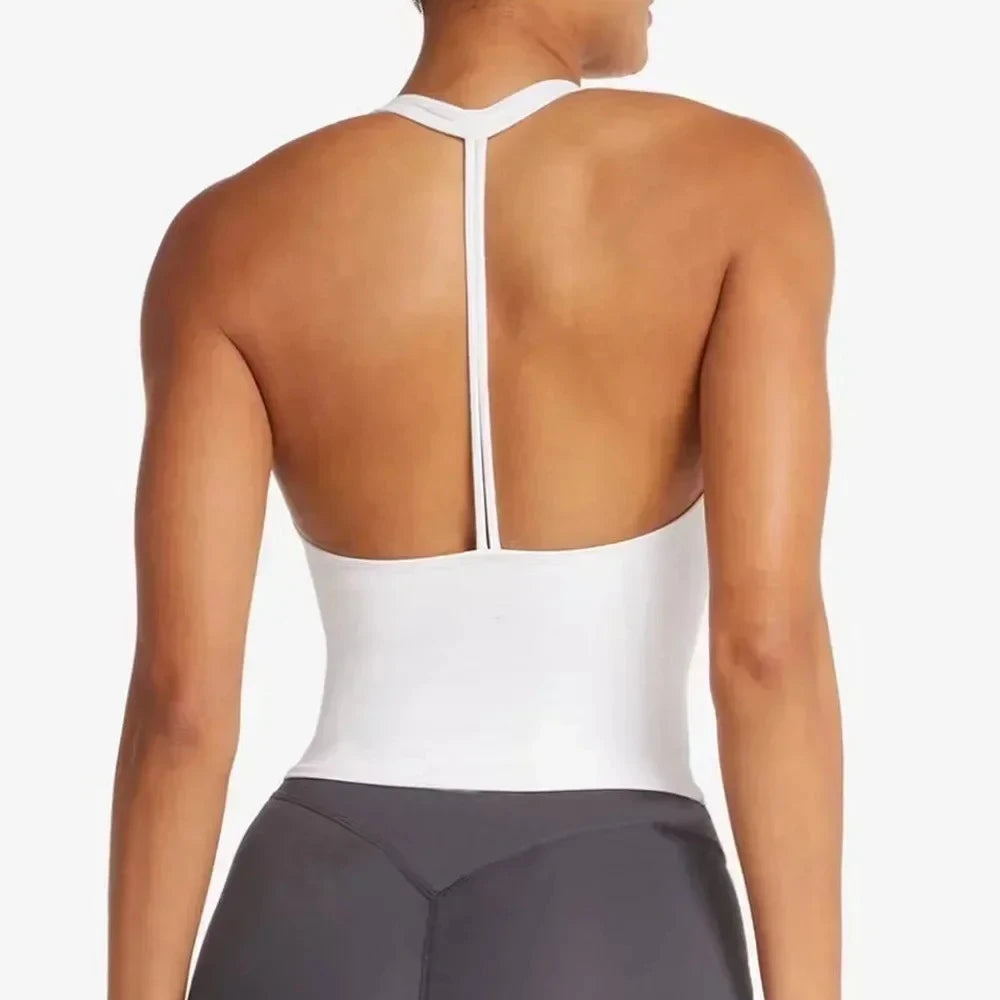 Women Yoga Set Sports Bra Shorts Chest Pad Fitness Wear