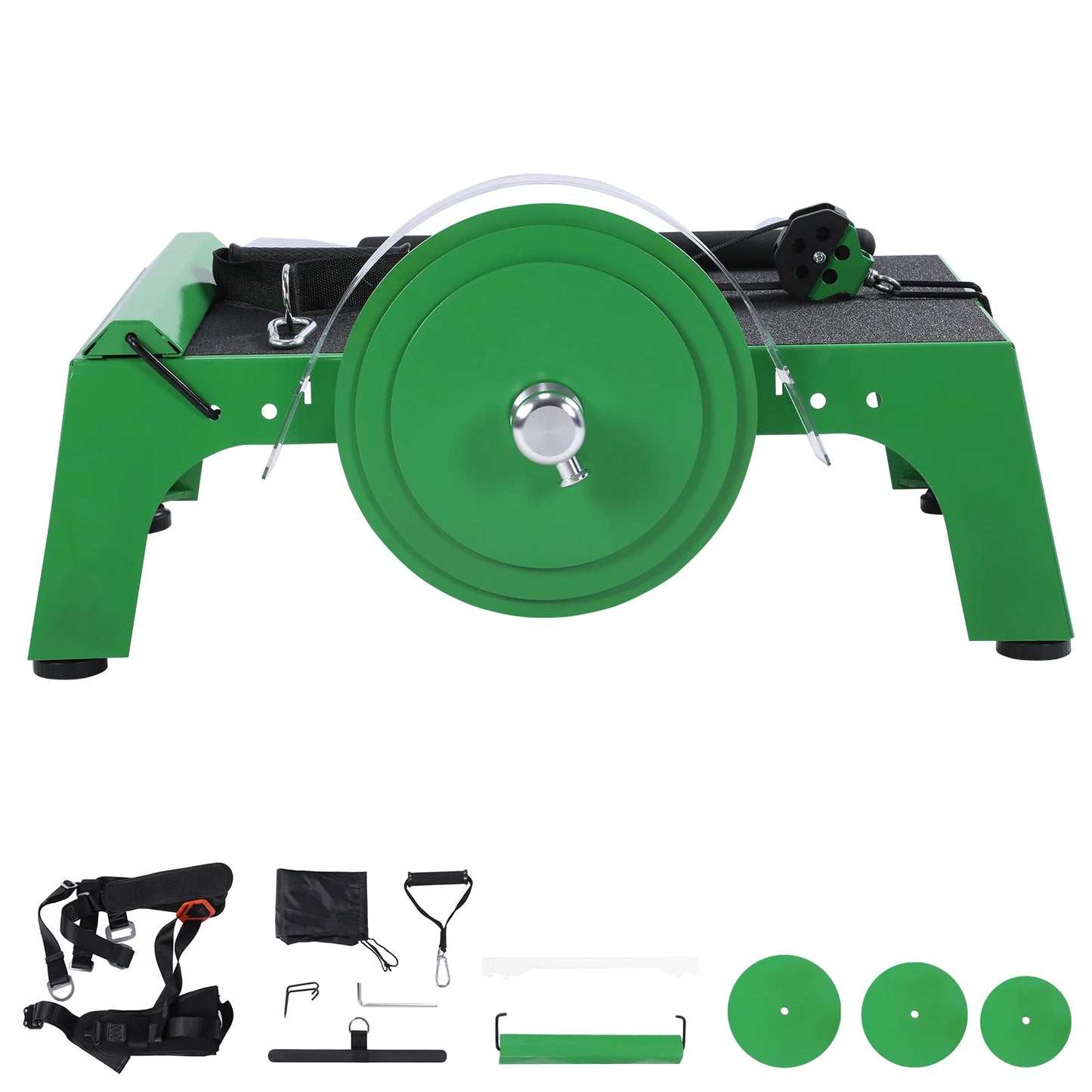 Flywheel Trainer With Adjustable Length Strap For Home Office Travel