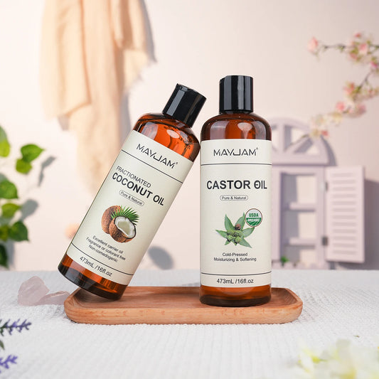 MAYJAM Castor Oil Coconut Oil For Skin And Hair Moisturizing