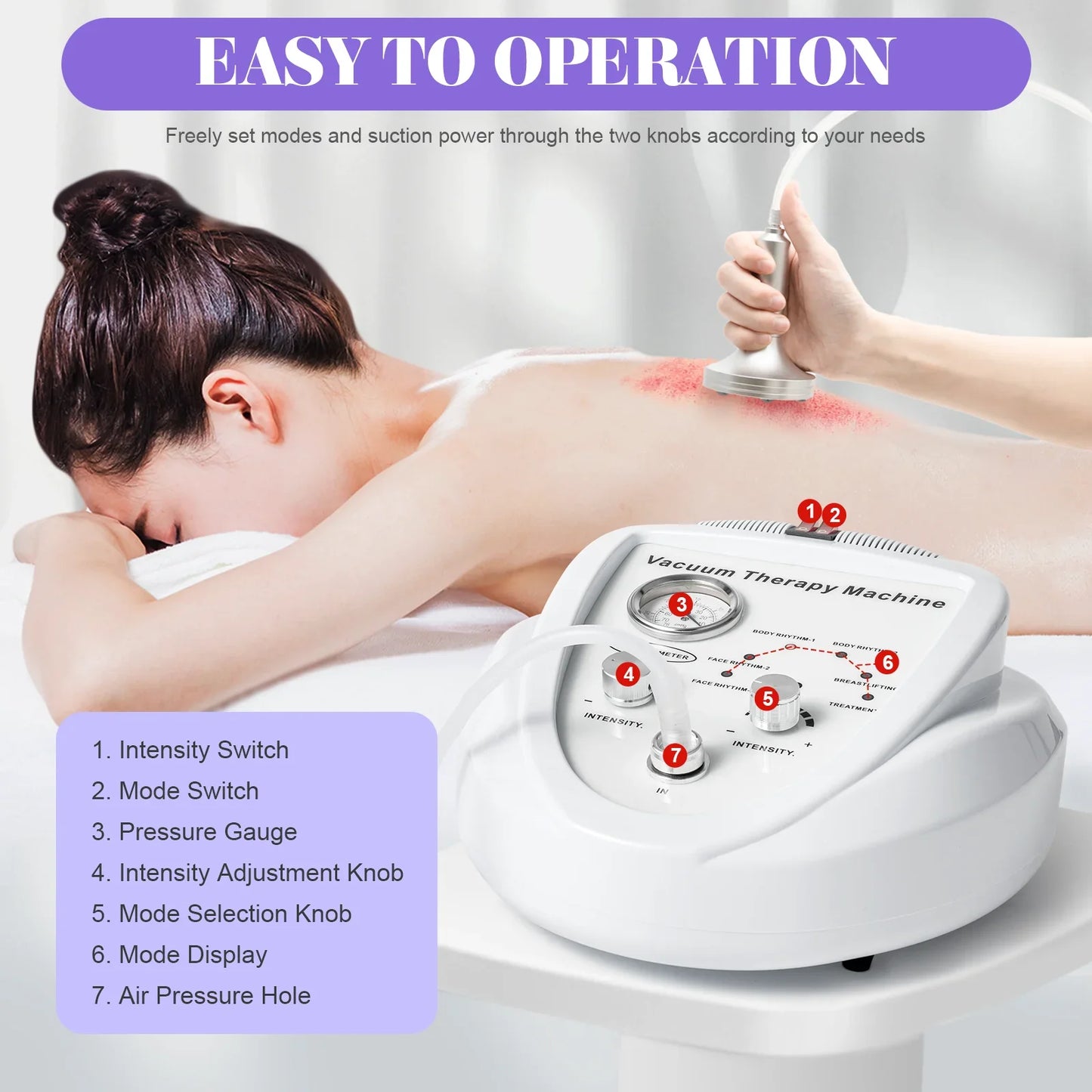 Vacuum Therapy Machine For Body Shaping With 24 Cups