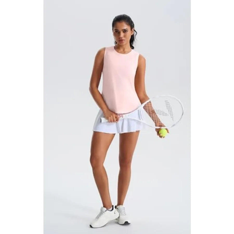 Womens Ice Silk Bamboo Tank Top Sleeveless Yoga Cool Dry