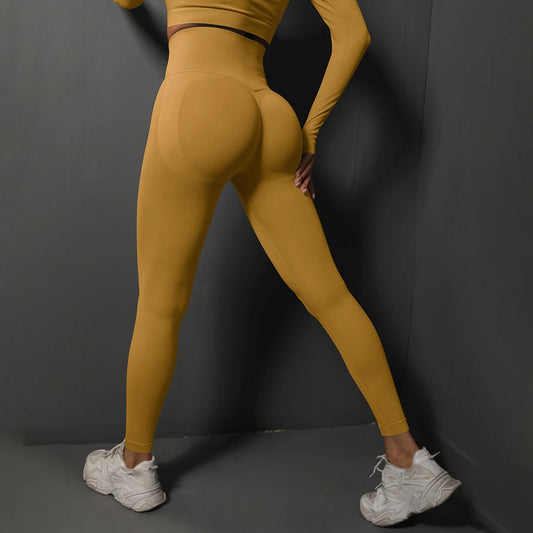Hamidou Women Yoga Leggings High Waist Seamless Gym Pants