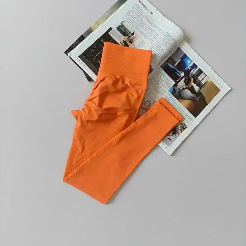 Seamless High Waist Yoga Pants For Gym Running Quick Dry