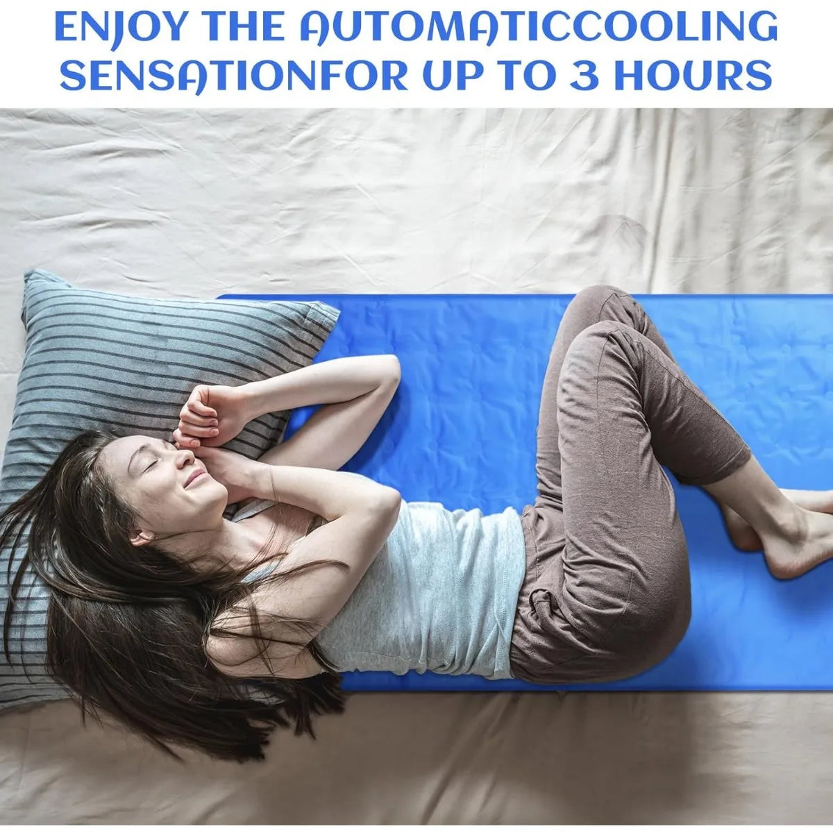 XIUWO Cooling Gel Bed Pad For Hot Sleepers Pain Relief