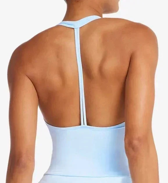 Women Yoga Set Sports Bra Shorts Chest Pad Fitness Wear