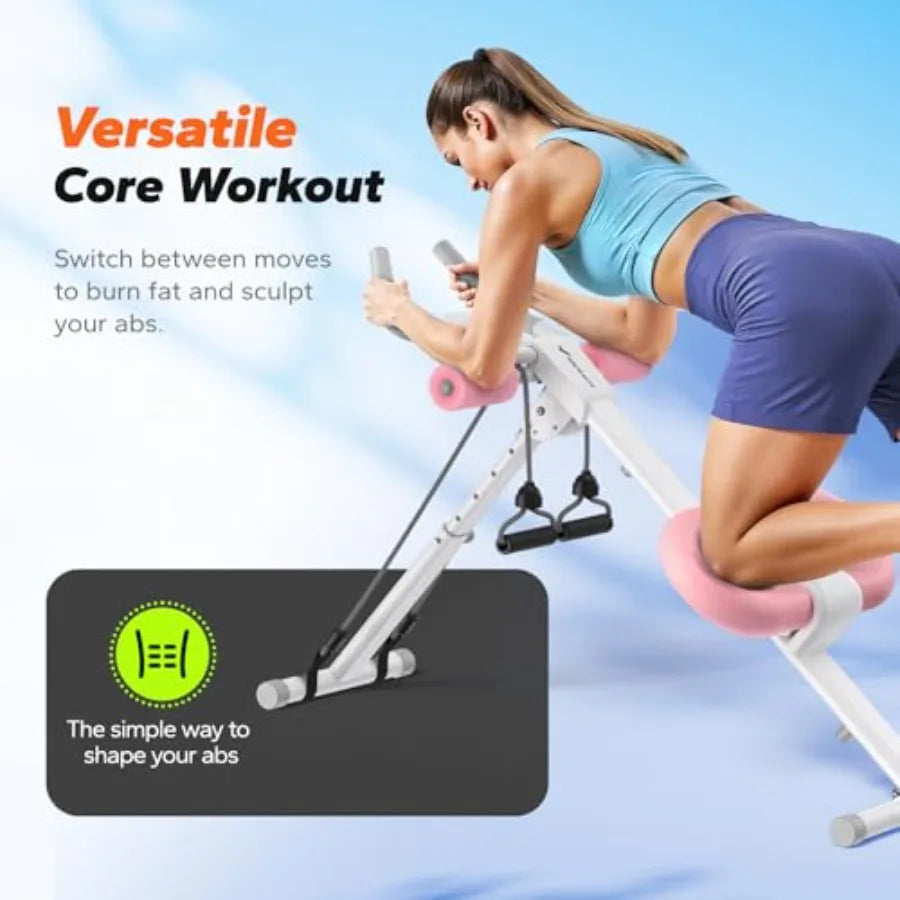 Home Gym Abdominal Trainer Adjustable Foldable With Knee Protection