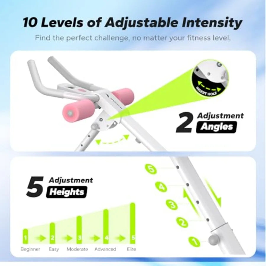 Home Gym Abdominal Trainer Adjustable Foldable With Knee Protection