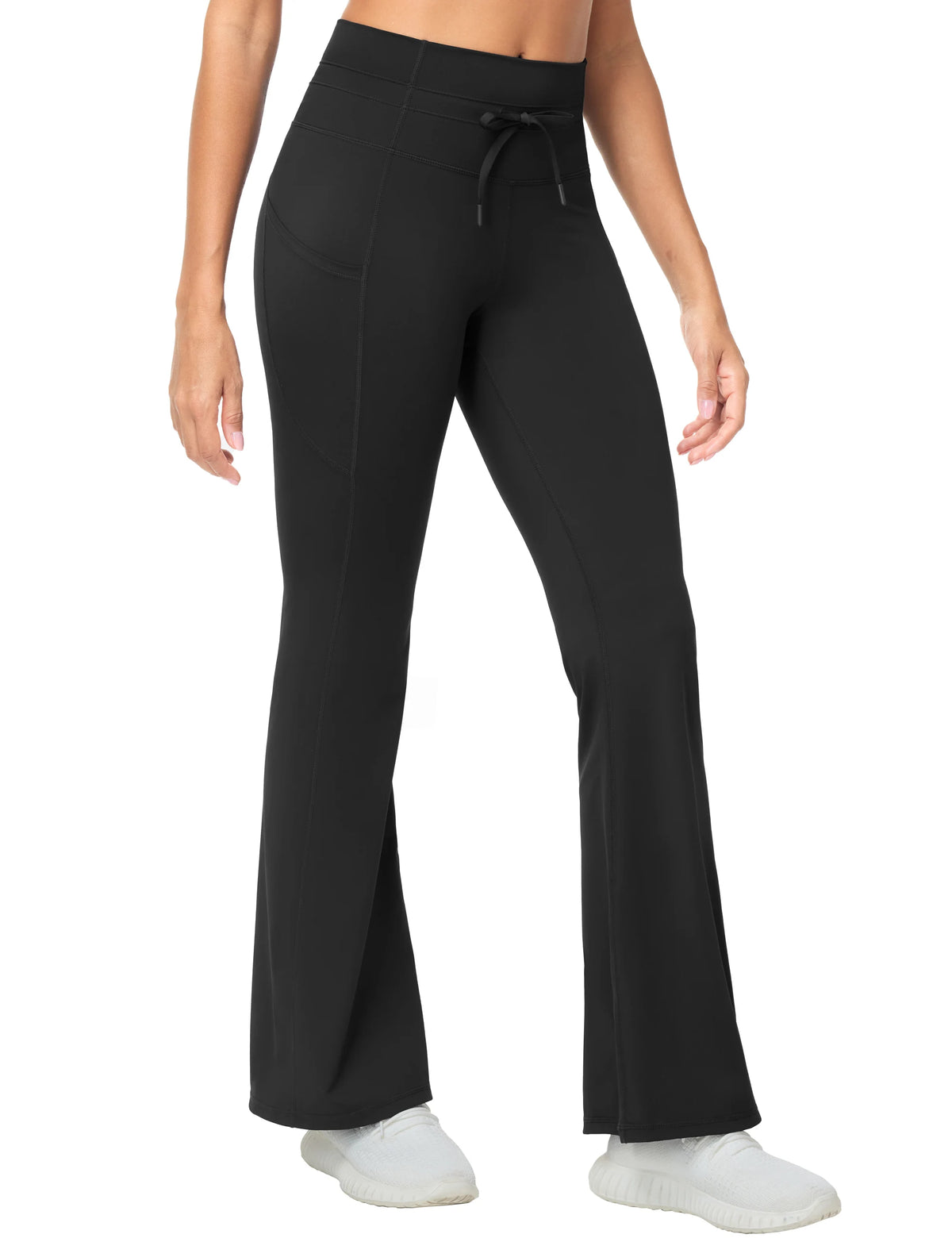 THE GYM PEOPLE Women's High Waisted Flare Yoga Leggings