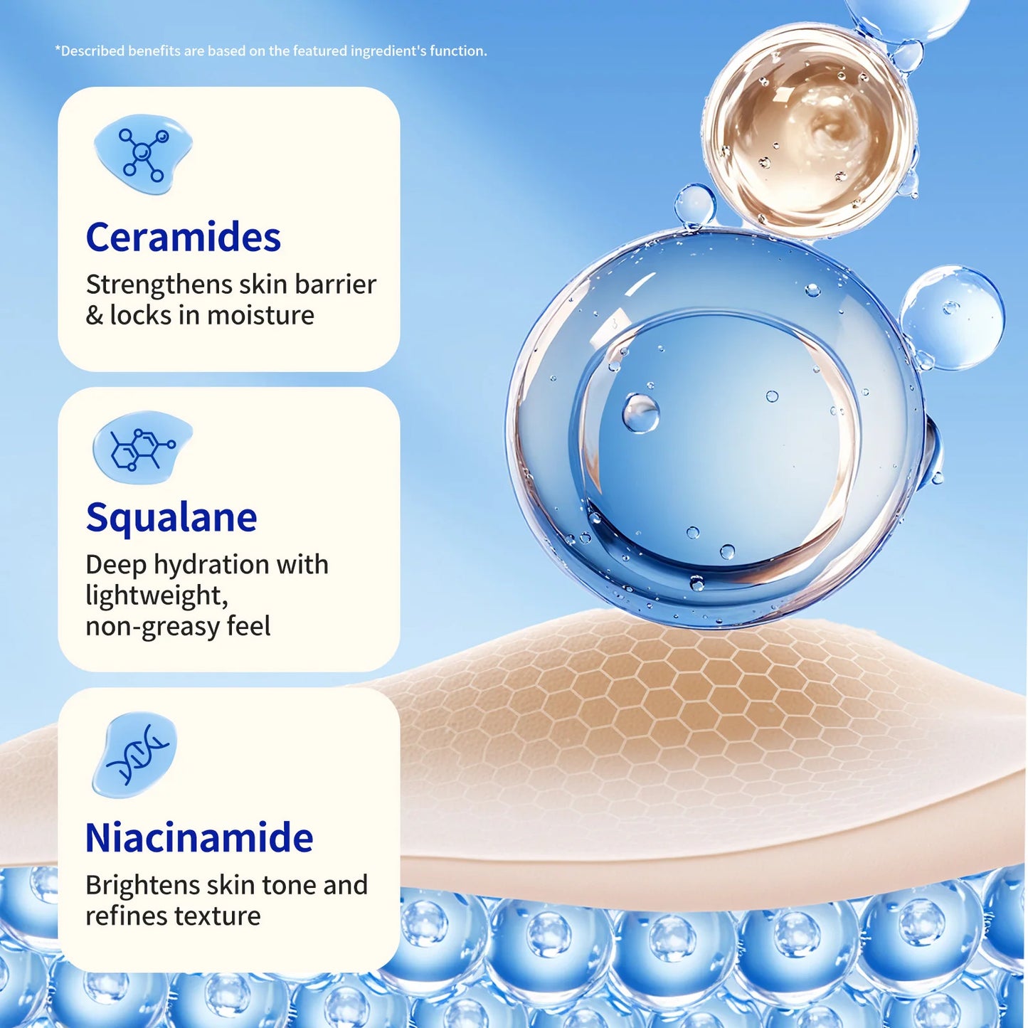 Ceramide Moisturizing Lotion With Niacinamide For Dry Sensitive Skin Barrier