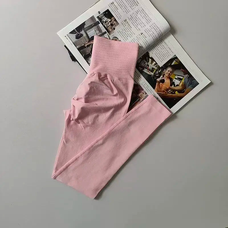 Seamless High Waist Yoga Pants For Gym Running Quick Dry