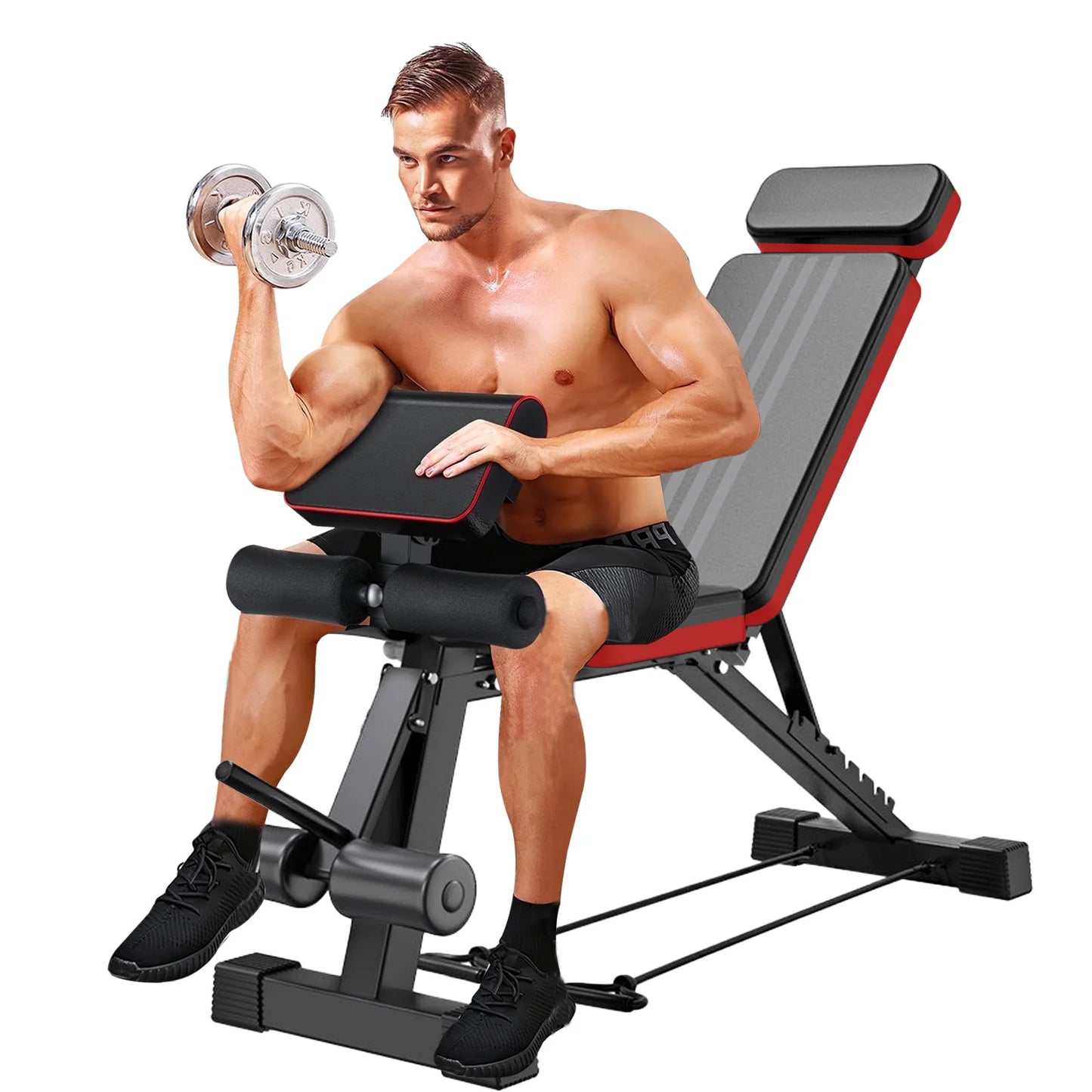 Adjustable Foldable Incline Decline Weight Bench For Home Gym
