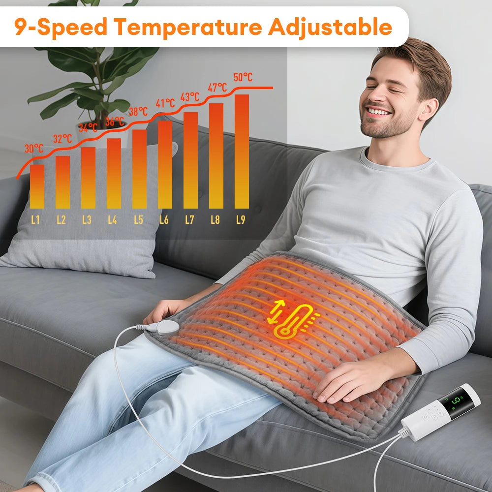 AFDEAL 9 Level 4 Mode Timer Electric Heating Pad Abdomen