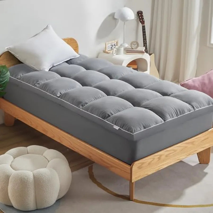 Waterproof Fitted Mattress Topper 100 Percent Polyester Deep Pockets