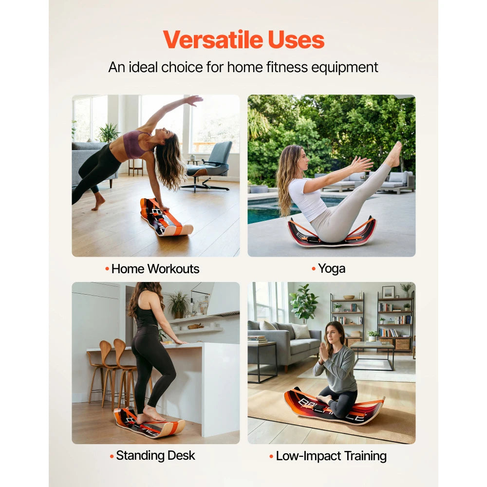 Premium Wooden Balance Board For Adult Core Strength Training