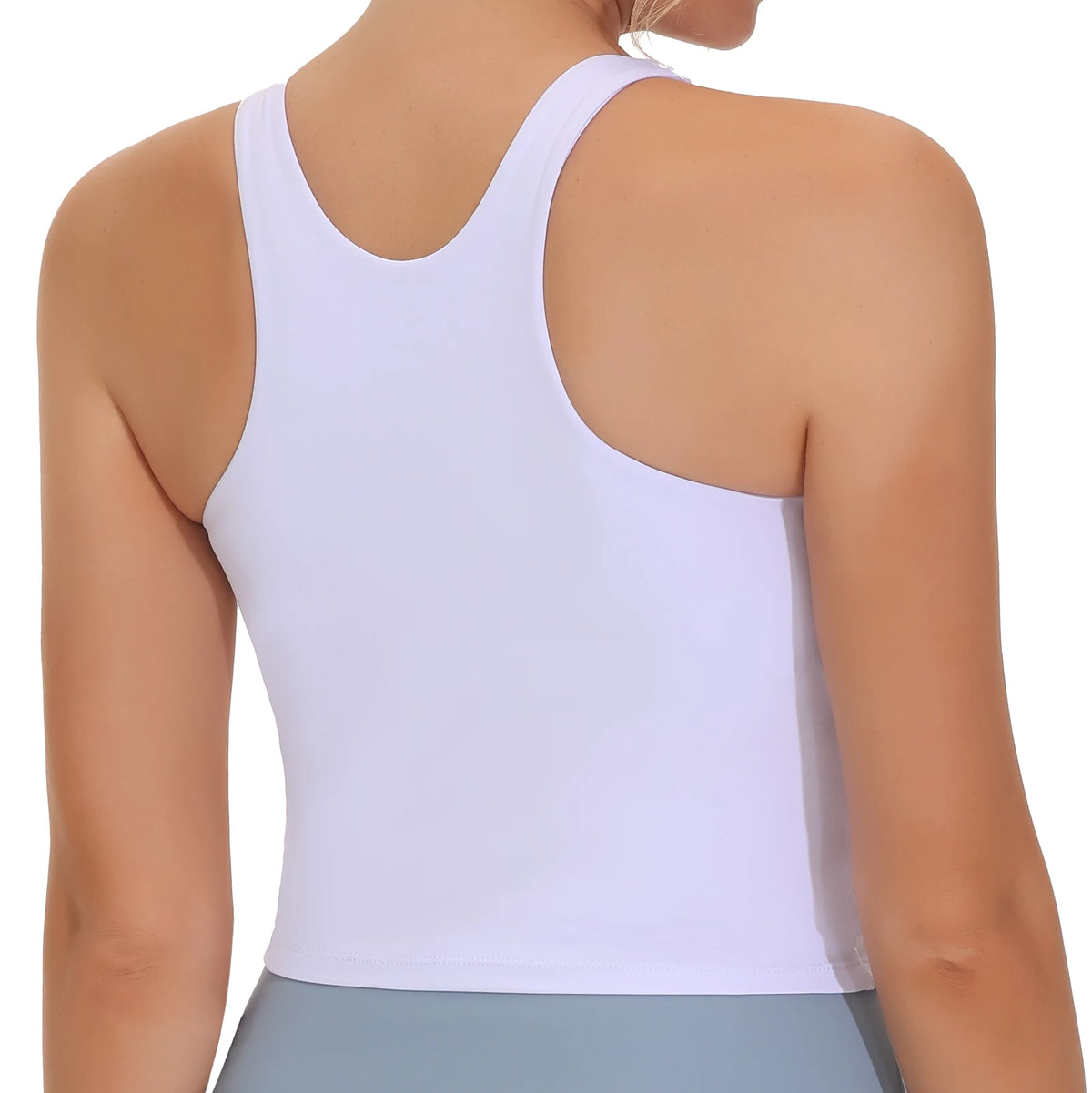 The Gym People Women's Racerback Padded High Neck Sports Bra