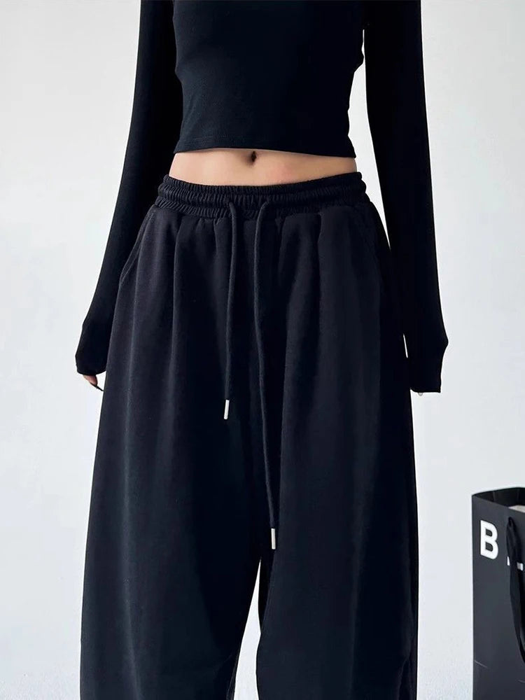 Harajuku Wide Leg Sweatpants Women Streetwear Baggy