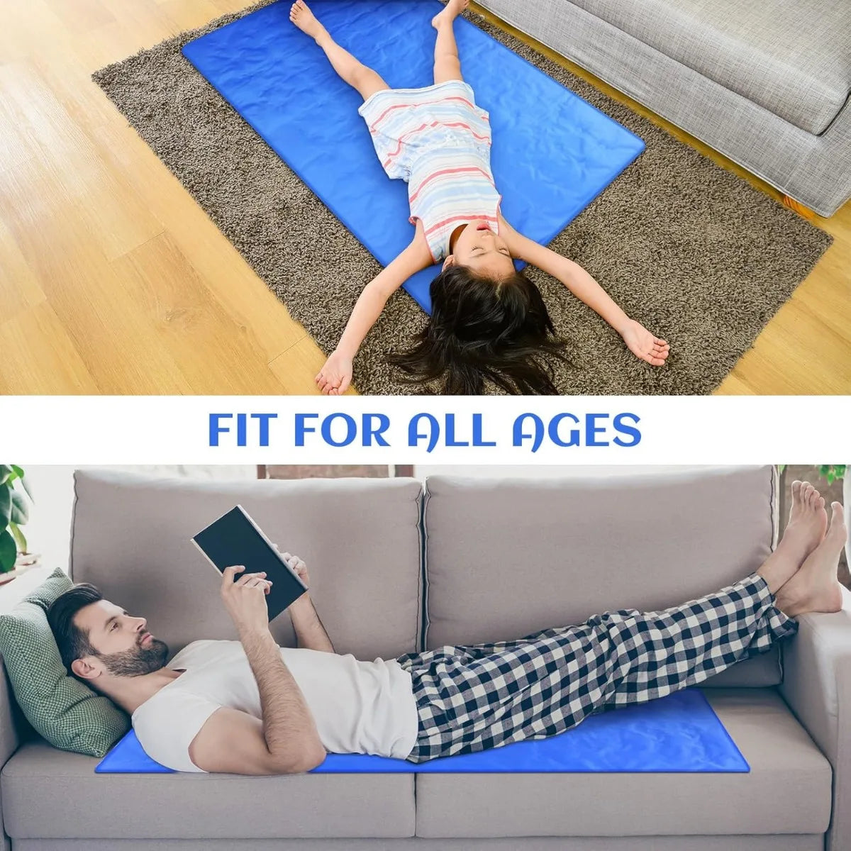XIUWO Cooling Gel Bed Pad For Hot Sleepers Pain Relief