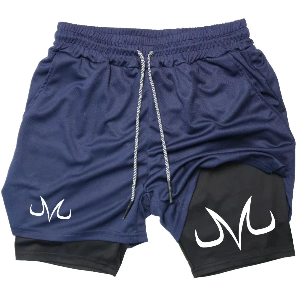 Anime Performance Shorts Toji Printed Running Mesh TwoInOne
