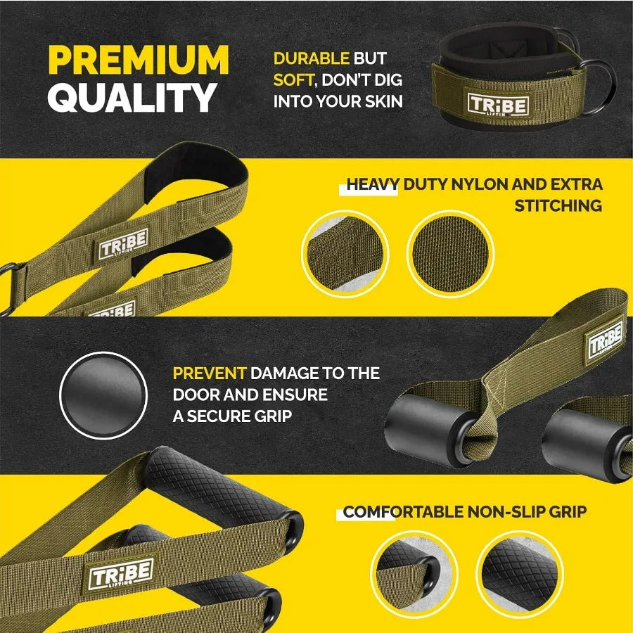 Tube Resistance Bands Set For Full Body Workout Bar Handles