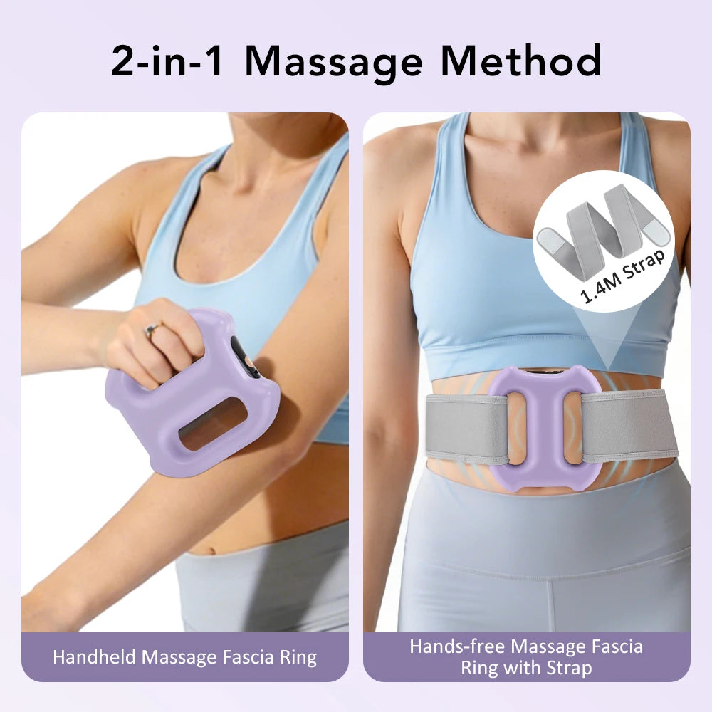 Hailicare Electric Fascia Massager With Ergonomic Dual Ring Design