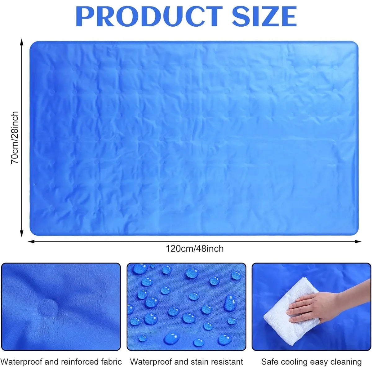 XIUWO Cooling Gel Bed Pad For Hot Sleepers Pain Relief